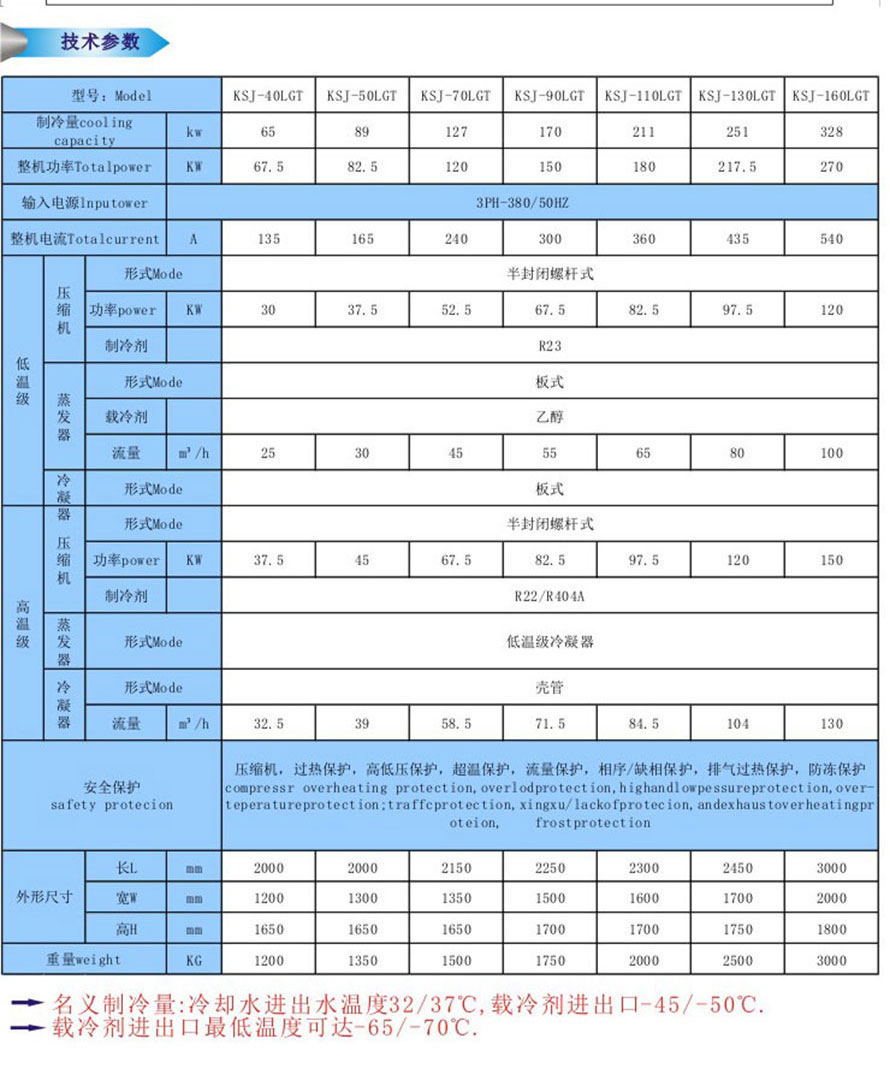 復疊式冷水機組 水冷螺桿式防爆復疊式冷水機組